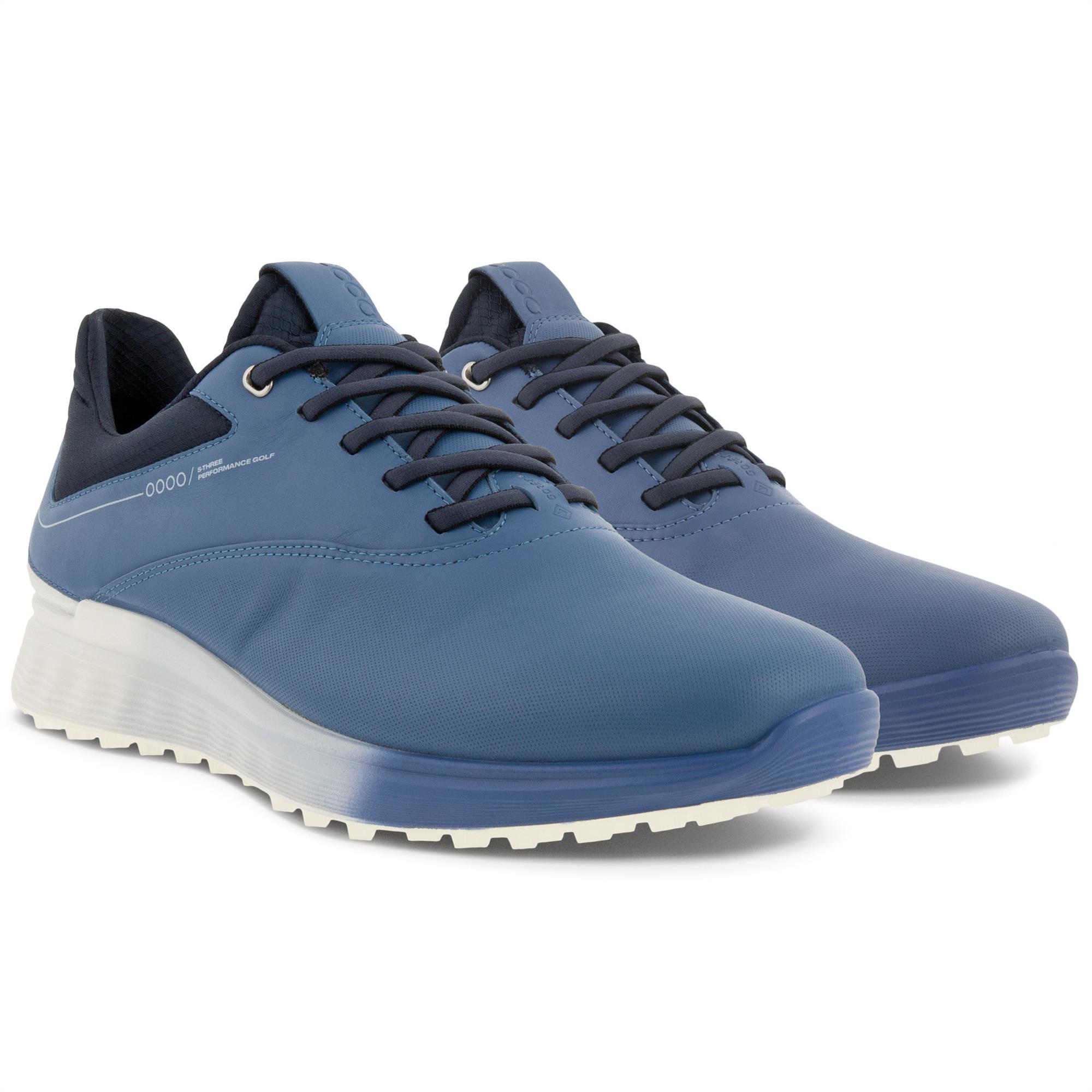 Ecco S-Three Gore-Tex Mens Golf Shoe Retro Blue/White/Marine